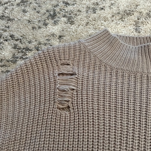 Distressed Turtleneck Sweater - Picture 2 of 6